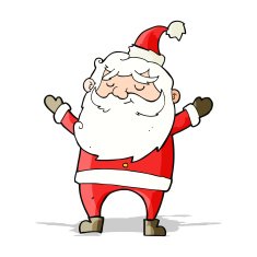 cartoon happy santa claus N10