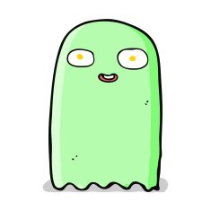 funny cartoon ghost N43