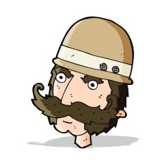 cartoon victorian big game hunter N5