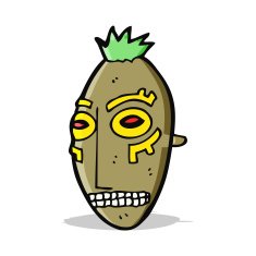 cartoon tribal mask N4