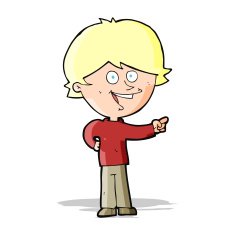cartoon boy laughing and pointing N4