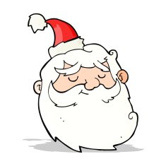 Cartoon Santa Claus Face N9