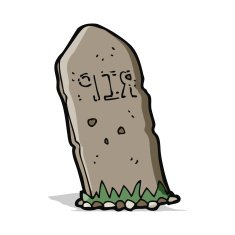 cartoon spooky grave N26
