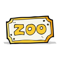 Cartoon Zoo Sign N7