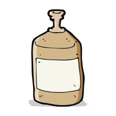 cartoon old squirt bottle N4