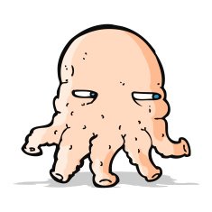 Cartoon Alien Face N9