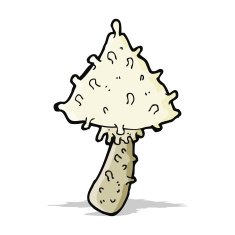 cartoon weird mushroom N6