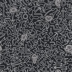 Seamless pattern with different arrows N4