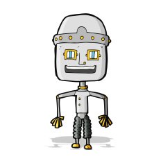 Funny Cartoon Robot N18