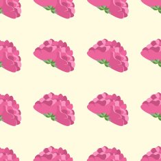 flower seamless pattern concept of retro style color