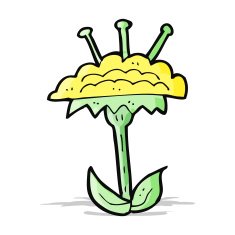cartoon flower N218