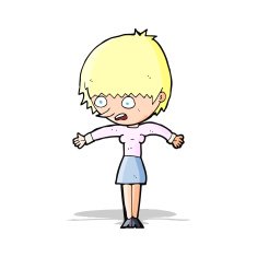 cartoon woman panicking N4