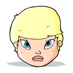 cartoon serious face N5