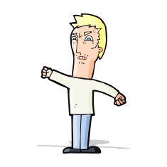 cartoon annoyed man N31