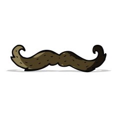 cartoon mustache symbol N5