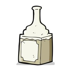 Cartoon Whiskey Bottle N10