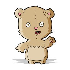 cartoon teddy bear N137