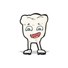 cartoon happy tooth N17