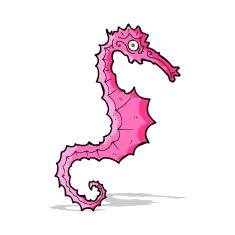 Cartoon Sea Horse N19