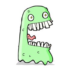 cartoon gross ghost N22