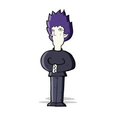 cartoon vampire man N40