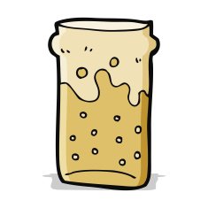 cartoon pint of beer N6