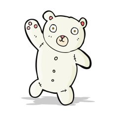 cartoon cute polar teddy bear N2