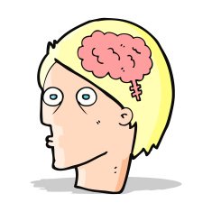 cartoon head with brain symbol N12