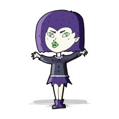 Cartoon Vampire Girl N97