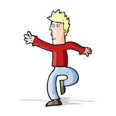 cartoon urgent man N4