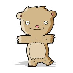 cartoon teddy bear N138