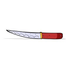 Cartoon Kitchen Knife N17