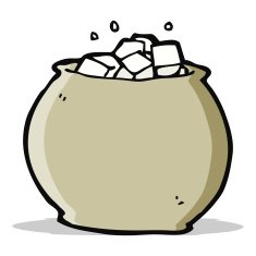 cartoon bowl of sugar N4