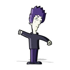 cartoon vampire man N41