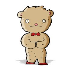 cartoon teddy bear N141