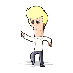 cartoon man accusing N8