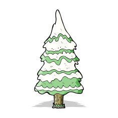 Cartoon Christmas Tree N47