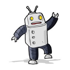 Cartoon Robot N153