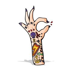 cartoon tattoo arm N8