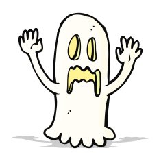 cartoon spooky ghost N61