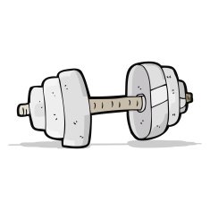 Cartoon Dumbbell N7
