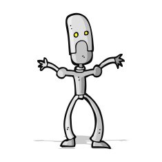 cartoon funny robot N40