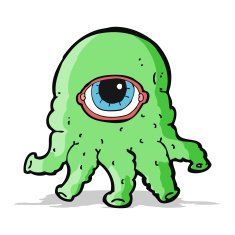 cartoon alien head N3