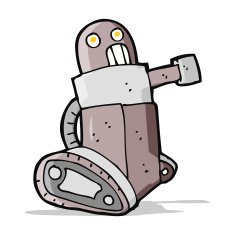 cartoon tank robot N3