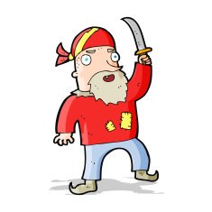 Cartoon Pirate N33