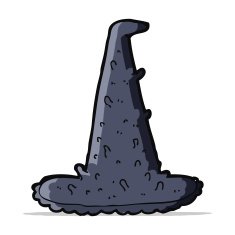 cartoon spooky witch hat N8
