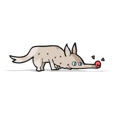 cartoon dog sniffing floor N3