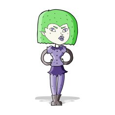 Cartoon Vampire Girl N99