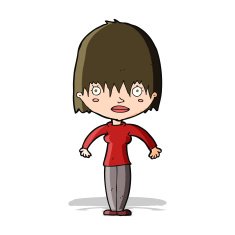 cartoon woman staring N11