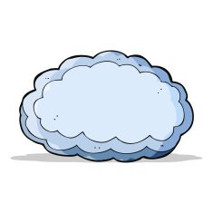 cartoon decorative cloud N17